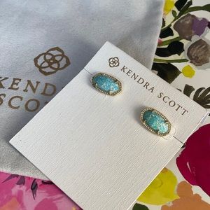 Kendra Scott Light Blue Ellie Stud Earrings